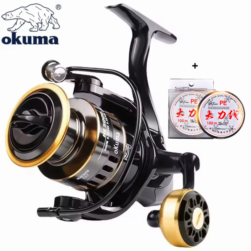 Surf Reel - รอกตกปลา OKUMA รุ่นใหม่ รอกสปินนิ่ง ถ้วยรอกโลหะ แรงต้านสูงสุด