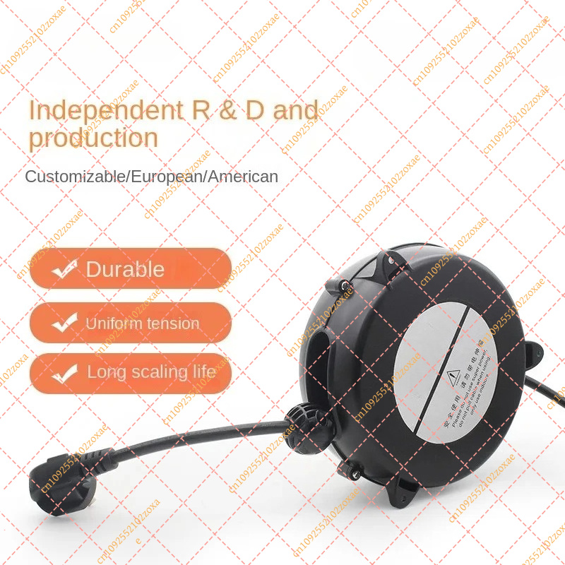 Electric Reel - สายไฟอัตโนมัติ 5 เมตร, ปลั๊ก EU ชายและหญิง,