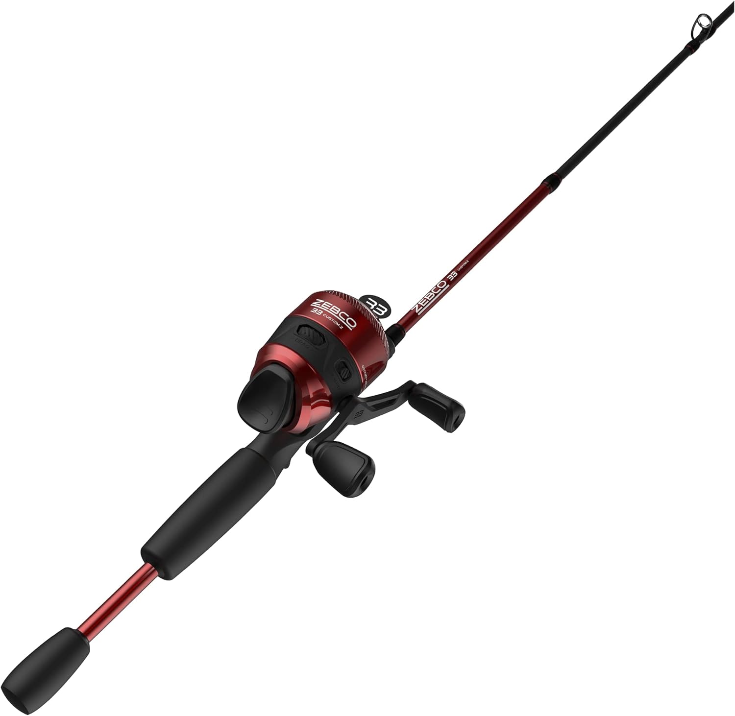 Spincast Reel - รอกสปินคาสท์และชุดคันเบ็ดตกปลา 2 ชิ้น, คันเบ็ดไฟเบอร์กลาส 6 ฟุตพร้อมด้ามจับ