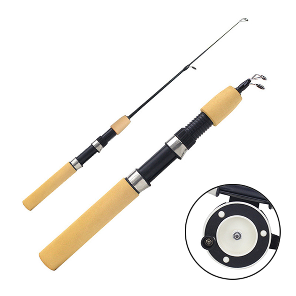 Ice Fishing Reel - คันเบ็ดตกปลาน้ำแข็งแบบพกพา คันสปินนิ่ง คันแคสติ้ง คันตกปลาฤดูหนาว พร้อมรอก