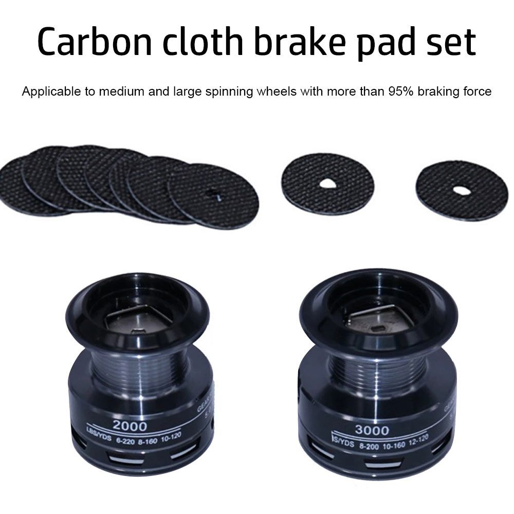 Reel Repair Kit - ชุด3ชิ้นรอกบันไดจักรยานรีลบันไดจักรยานผ้าคาร์บอนไฟเบอร์รอกม้วนตกปลาลากแก้ไขเสถียรภาพ