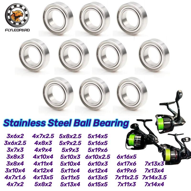 Conventional Reel - 10 ชิ้น SMR85ZZ 5x8x2.5 มม.ABEC-9 แบริ่งสแตนเลส