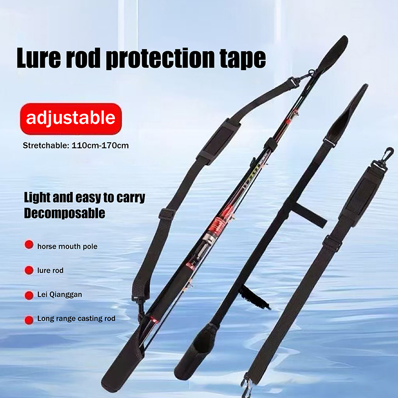 Reel Bag - ★ ▲ กระเป๋าเก็บคันเบ็ดแบบปรับได้ สายสะพายคันเบ็ดแบบพกพา สายคาดคันเบ็ด ตัวป้องกันสายคาดคันเบ็ด