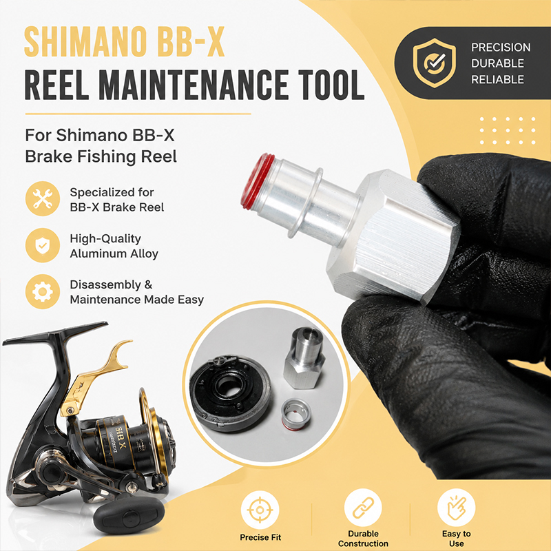 Conventional Reel - เครื่องมือถอดประกอบอะลูมิเนียมอัลลอยด์แบบรวมสำหรับ Shimano BB-X แฮนด์เบรก รอกตกปลาแบบสปินนิ่ง การดูแลรักษาประจำวัน