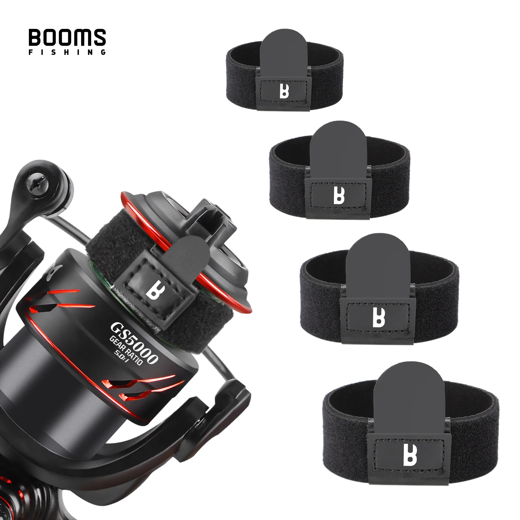 Reel Cover - Booms SB1ตกปลา4ชิ้นรอกสปินนิ่งปกป้องฝาครอบสายโพลีเอสเตอร์ถ้วยถ้วยอุปกรณ์เสริมรอกตกปลา