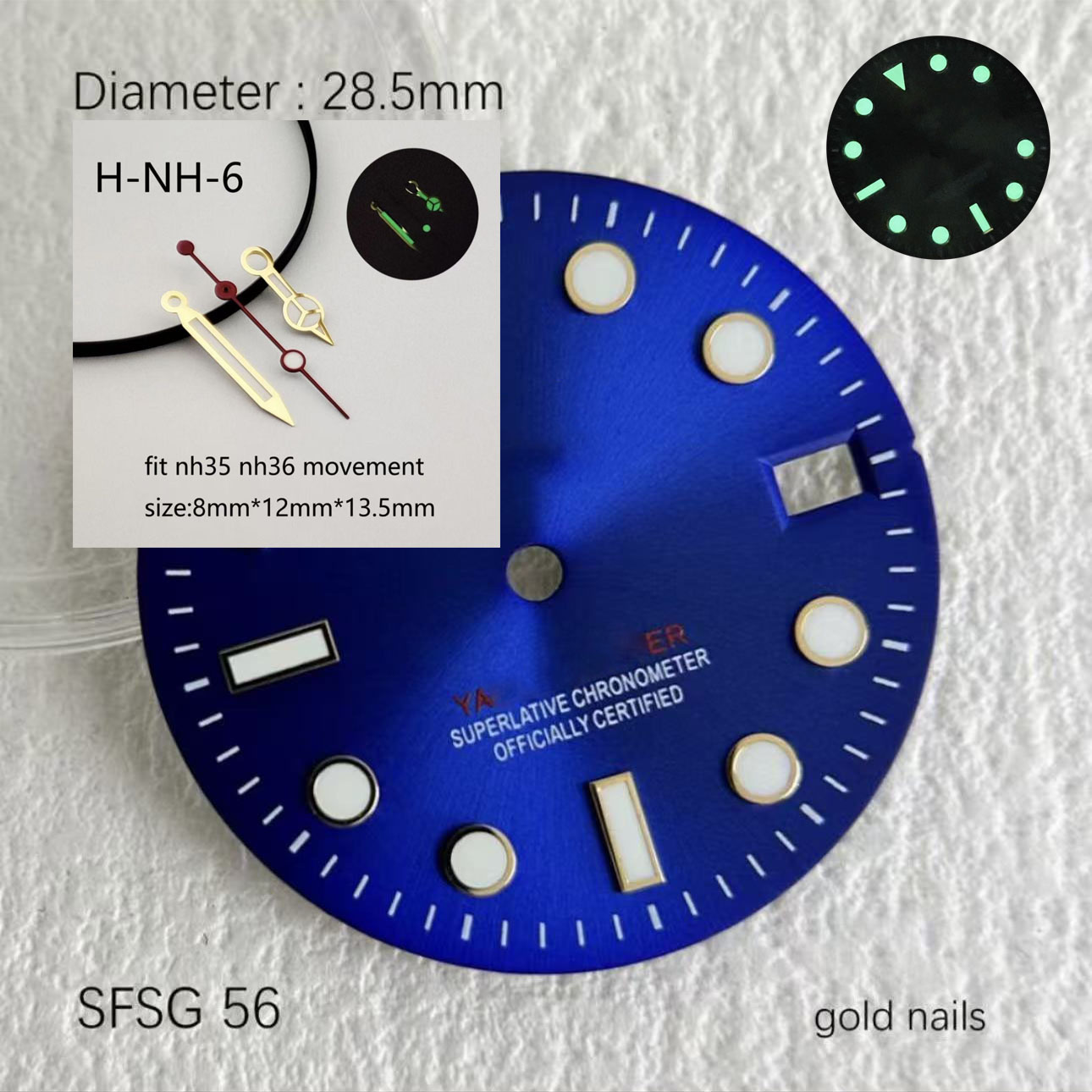 หน้าปัดนาฬิกา Hot SUB 28.5 มม. - Reel Case บทวิจารณ์และราคา