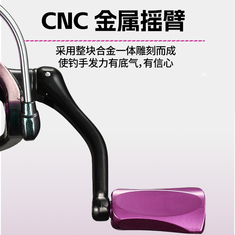 รอกตกปลาสีม่วงสดใส แบบหมุนได้  - Ice Fishing Reel บทวิจารณ์และราคา