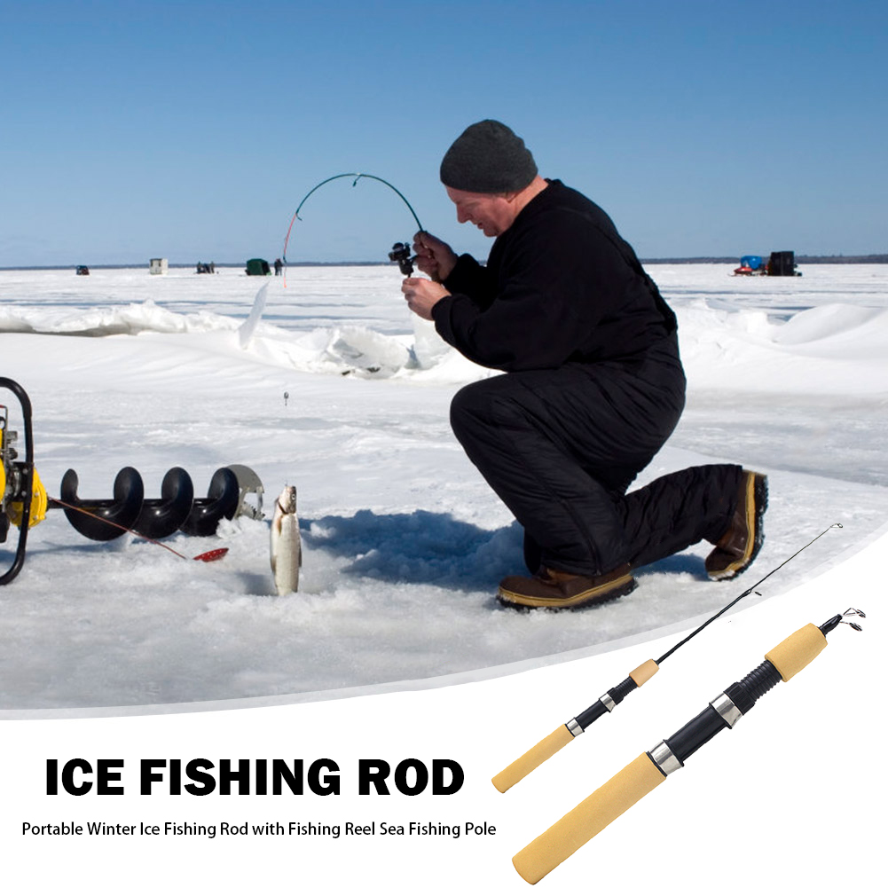 คันเบ็ดตกปลาน้ำแข็งแบบพกพา คัน - Ice Fishing Reel บทวิจารณ์และราคา