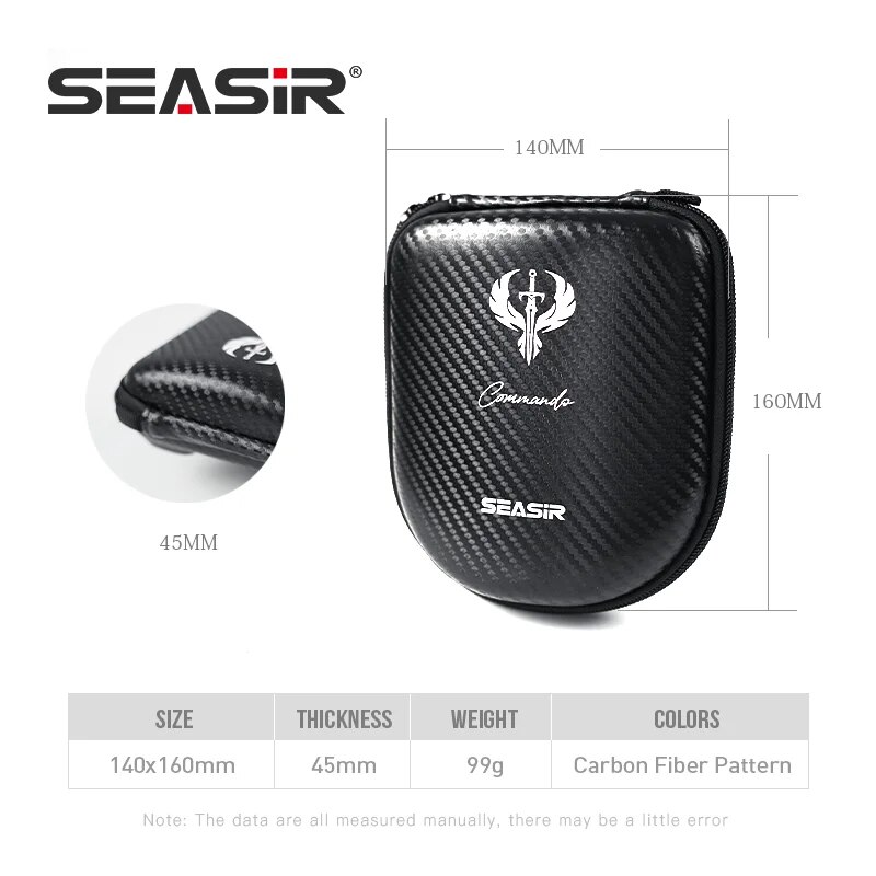 SEASIR คอมมานโดรูปแบบคาร์บอนไฟ - Spincast Reel บทวิจารณ์และราคา