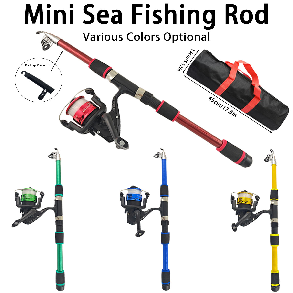 ชุดคันเบ็ดตกปลาทะเลแบบยืดหดได้ - Reel Bag บทวิจารณ์และราคา