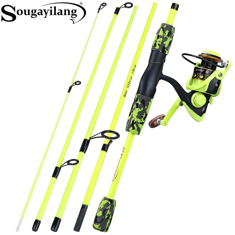 ชุดคันเบ็ดตกปลาพกพา Sougayilan - Spincast Reel บทวิจารณ์และราคา