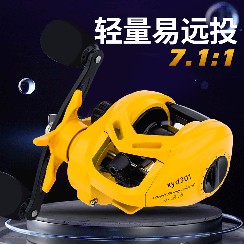 รอกตกปลาแบบเบทคาสติ้ง Yellow N - Ice Fishing Reel บทวิจารณ์และราคา