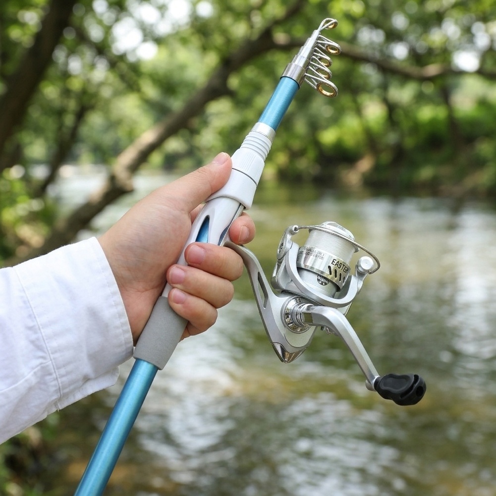 ชุดคันเบ็ดตกปลาสีน้ำเงินขาว 1. - Reel Bag บทวิจารณ์และราคา