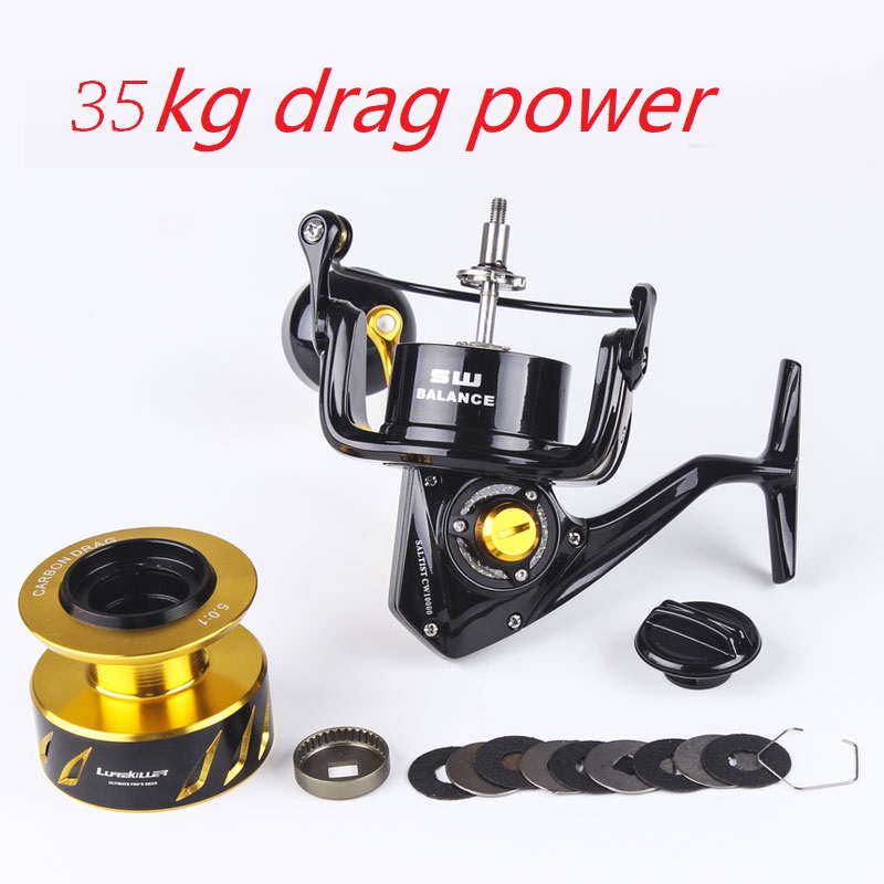 รอกตกปลา Lurekiller แบบโลหะเต็ - Surf Reel บทวิจารณ์และราคา